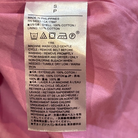 NWT Banana Republic Factory Pink Floral POPLIN TIERED MINI DRESS Size S - Picture 5 of 11